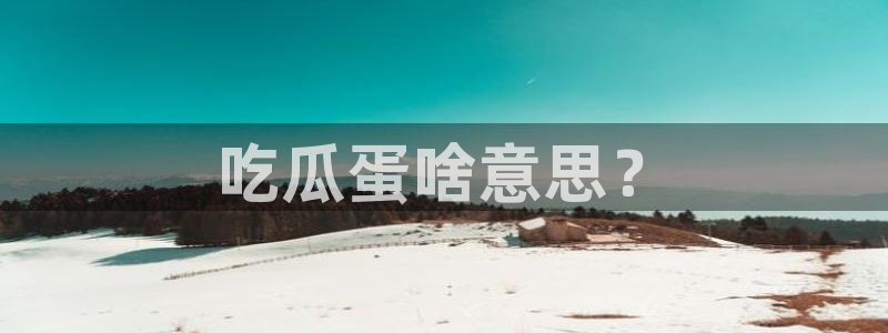 网站吃瓜