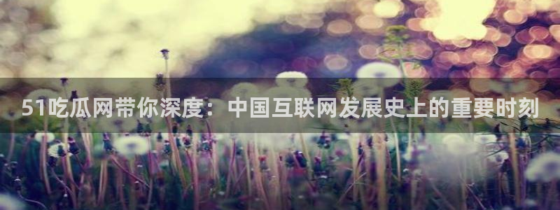 hongkongdoll 51吃瓜:51吃瓜网带你深度:中国互联网发展史上的重要时刻